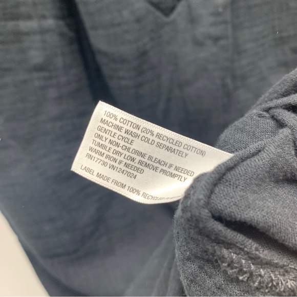 universal thread medium shirt dress balloon sleeve black gauze cotton midi new - Picture 9 of 13